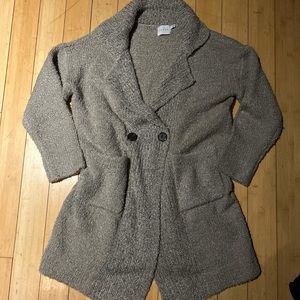 Lush heavy grey-cream cardigan